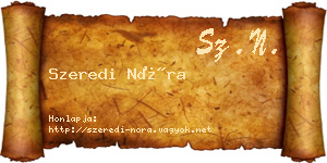 Szeredi Nóra névjegykártya